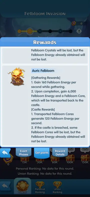 オーリック・フェルブルーム（Auric Felbloom）：160/秒、+6,000とコア（城で120/秒）。